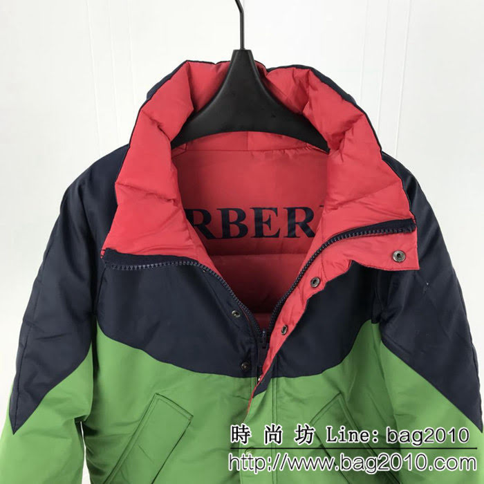 BURBERRY巴寶莉 專櫃同歩 18專櫃限量款 拼色雙面穿羽絨服 秋冬最新款 男款雙面羽絨服 ydi2296